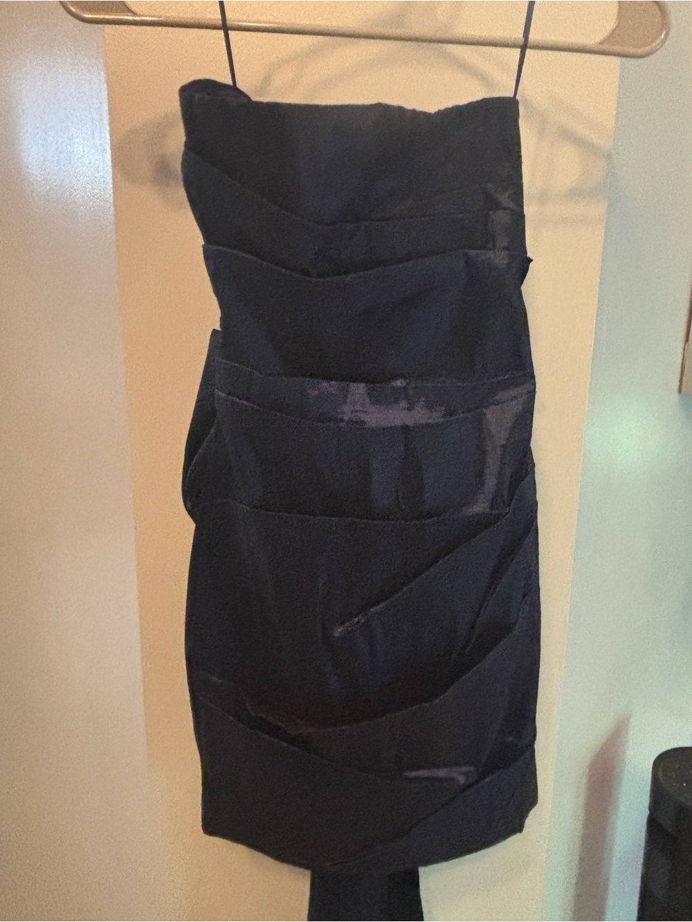 Strapless Navy Cocktail or prom or home coming  Dress - Classic Evening Style